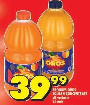 Brookes Oros Squash Concentrate