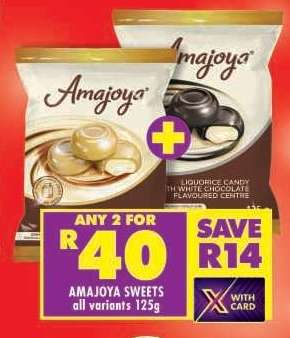 AMAJOYA SWEETS all variants 125g