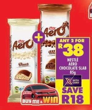 NESTLÉ AERO CHOCOLATE SLAB 85g