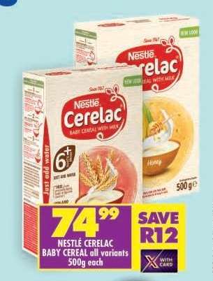 NESTLÉ CERELAC BABY CEREAL all variants 500g each