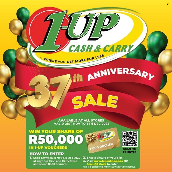 1UP Cash & Carry specials - 21/11/2025 - 08/12/2025. Page 1
