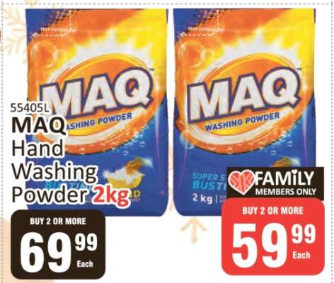 MAQ HAND WASHING POWDER 2kg