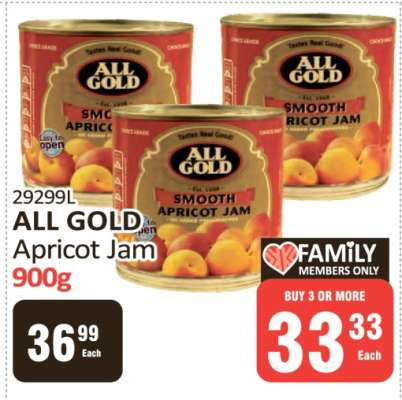 ALL GOLD Apricot Jam