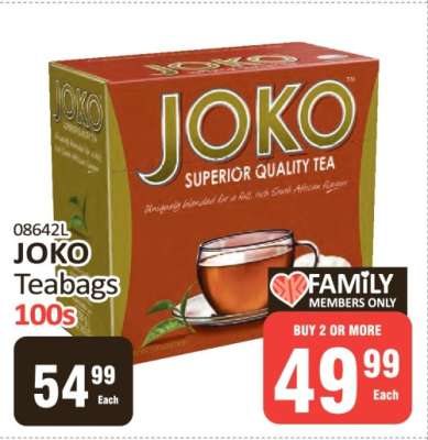 JOKO Teabags 100s