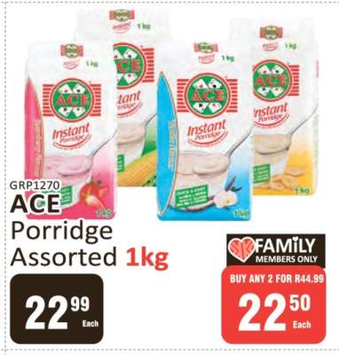 ACE Porridge Assorted 1kg