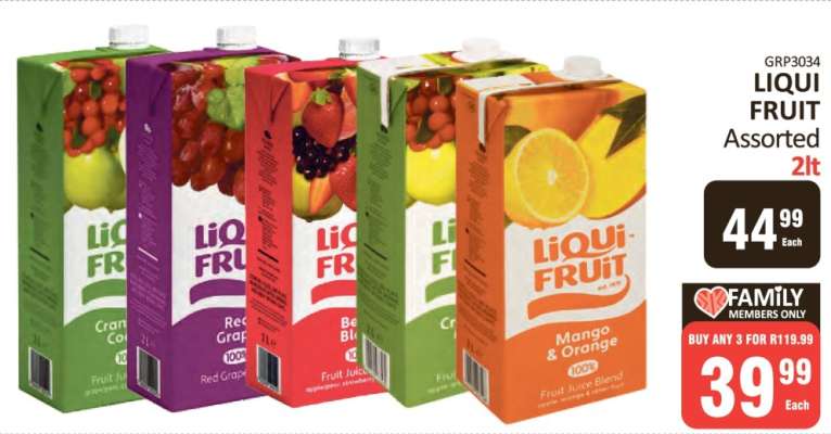 LIQUI FRUIT Assorted 2lt