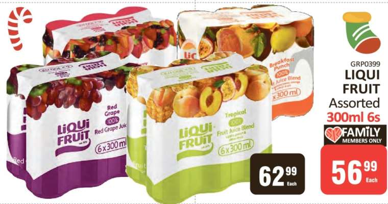 LIQUI FRUIT Assorted 300ml 6s