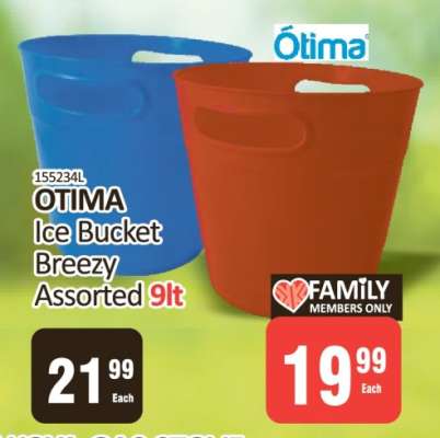 OTIMA Ice Bucket Breezy Assorted 9lt