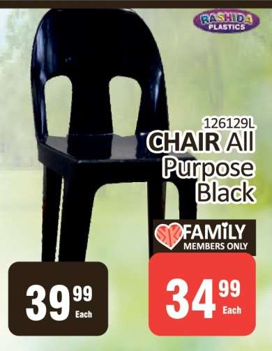 CHAIR All Purpose Black
