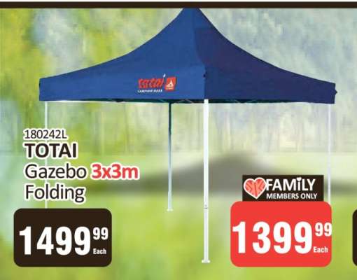 TOTAI Gazebo 3x3m Folding