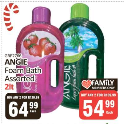 ANGIE Foam Bath Assorted 2lt