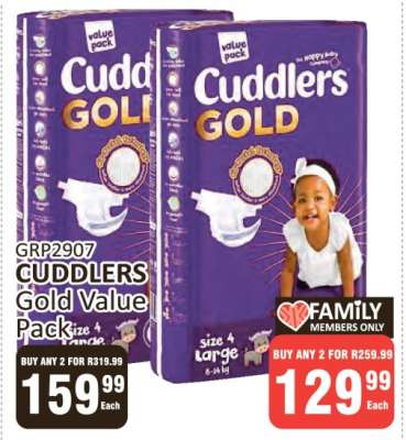 Cuddlers Gold Value Pack