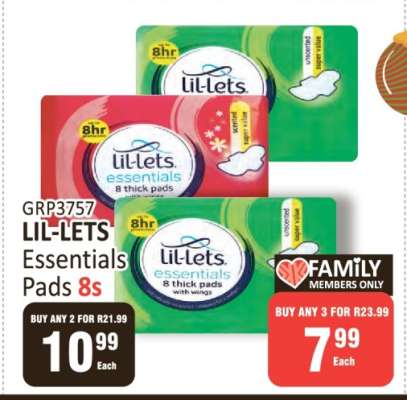 LIL-LETS Essentials Pads 8s