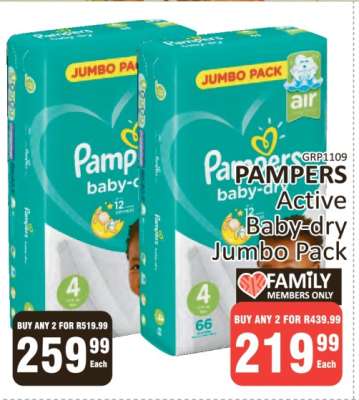 Pampers Active Baby-dry Jumbo Pack