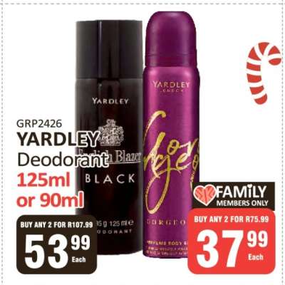 Yardley Deodorant
