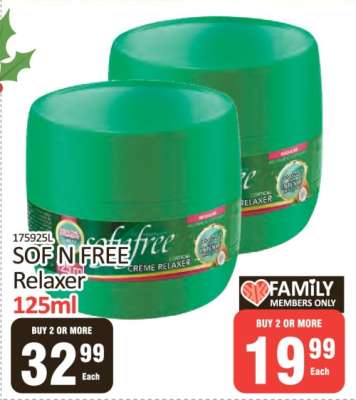 SOF N FREE Relaxer 125ml