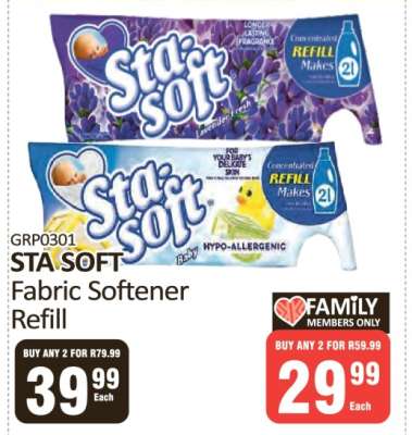 STA-SOFT FABRIC SOFTENER REFILL