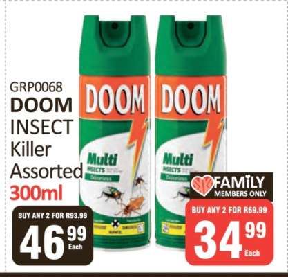 DOOM INSECT Killer Assorted 300ml