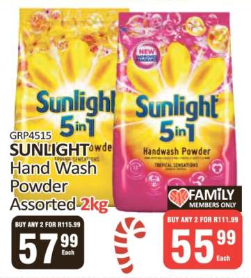 SUNLIGHT Hand Wash Powder Assorted 2kg
