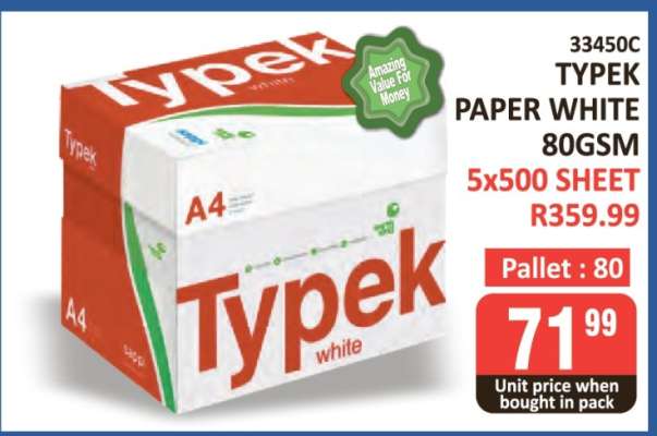 Typek Paper White 80GSM