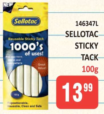 SELLOTAC STICKY TACK 100g