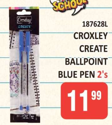 Croxley Create Ballpoint Blue Pen 2's
