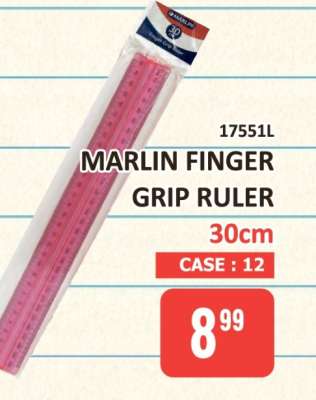MARLIN FINGER GRIP RULER