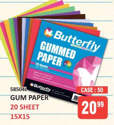 Butterfly Gummed Paper