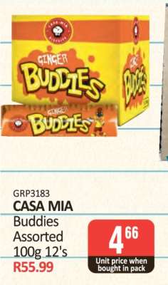 CASA MIA Buddies Assorted 100g 12's