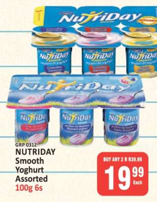 NUTRIDAY Smooth Yoghurt Assorted