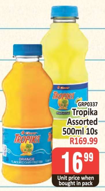 Tropika Assorted 500ml 10s
