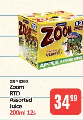 Zoom RTD Assorted Juice