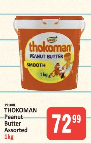 Thokoman Peanut Butter Assorted 1kg