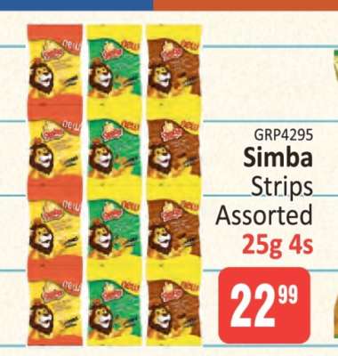 Simba Strips Assorted
