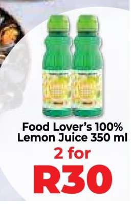 Food Lover’s 100% Lemon Juice 350 ml