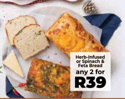Herb-Infused or Spinach & Feta Bread