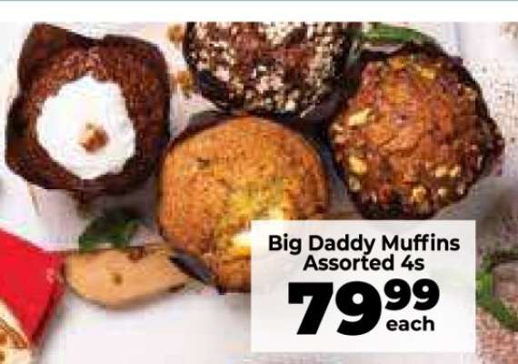Big Daddy Muffins Assorted 4s