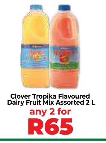 Clover Tropika Flavoured Dairy Fruit Mix Assorted 2 L