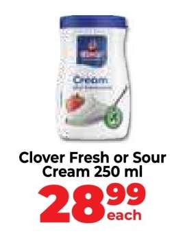 Clover Fresh or Sour Cream