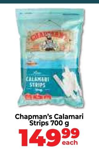 Chapman’s Calamari Strips 700 g
