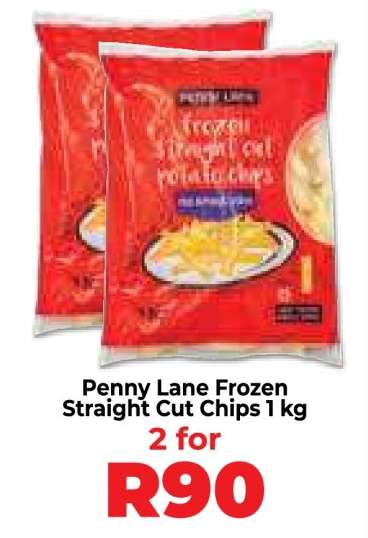 Penny Lane Frozen Straight Cut Chips 1 kg