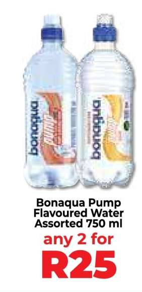 Bonaqua Pump Flavoured Water Assorted 750 ml