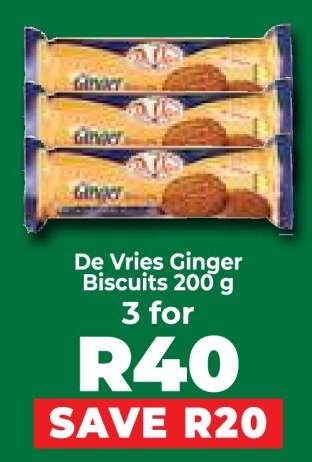 De Vries Ginger Biscuits 200 g