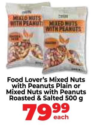 Food Lover’s Mixed Nuts with Peanuts