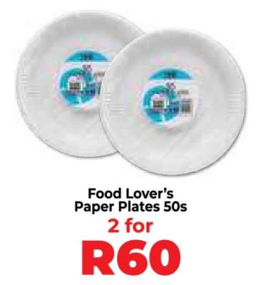Food Lover’s Paper Plates 50s