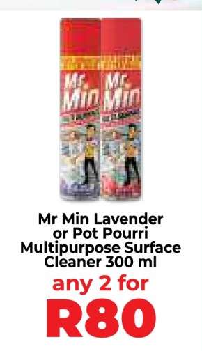 Mr Min Lavender or Pot Pourri Multipurpose Surface Cleaner 300 ml