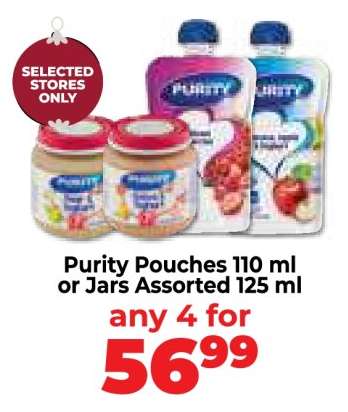 Purity Pouches or Jars