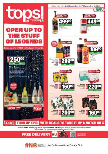 TOPS at SPAR catalogue  - 24/11/2025 - 07/12/2025.