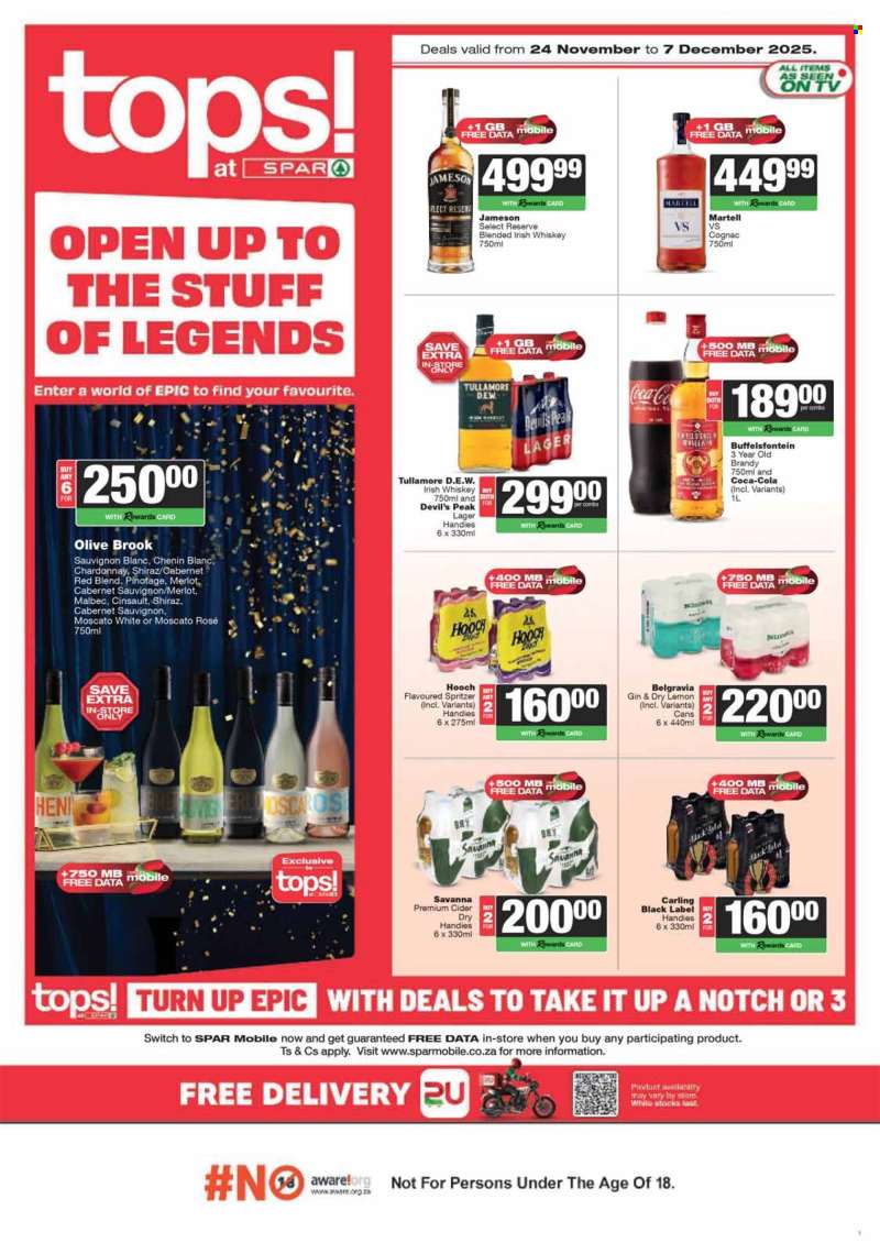 TOPS at SPAR catalogue  - 24/11/2025 - 07/12/2025.