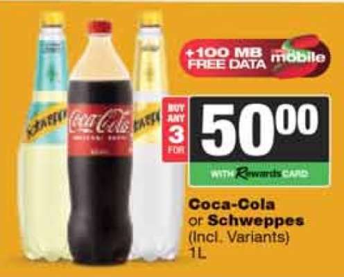 Coca-Cola or Schweppes